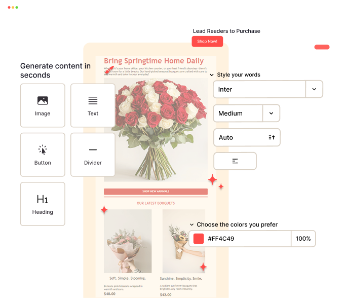 Email Builder Interface